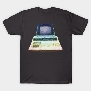 Low Poly Commodore with Gradient Colored Edges T-Shirt